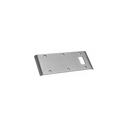 Best Hinges 5-3/4in Double Lipped Strike for 1/8in Inset Hung Doors # 100300 Satin Chrome Finish DLS126D